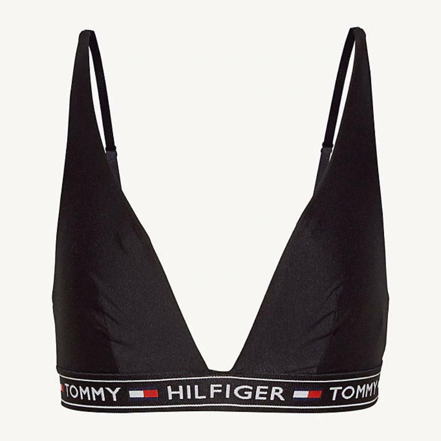 detail Tommy Hilfiger dámska čierna podprsenka Triangle Bralette