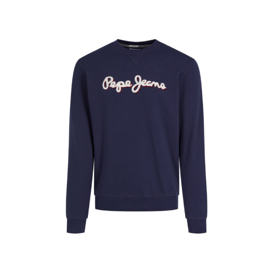 detail Pepe Jeans pánska modrá mikina Lamont